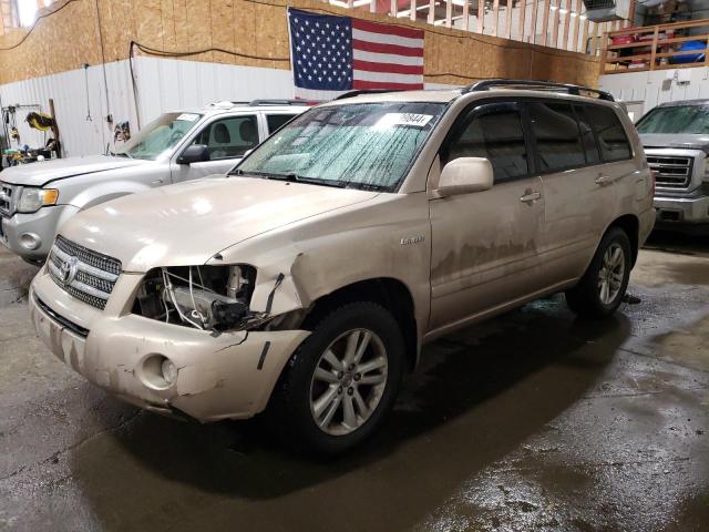 JTEDW21A060003665 - 2006 TOYOTA HIGHLANDER HYBRID GOLD photo 1