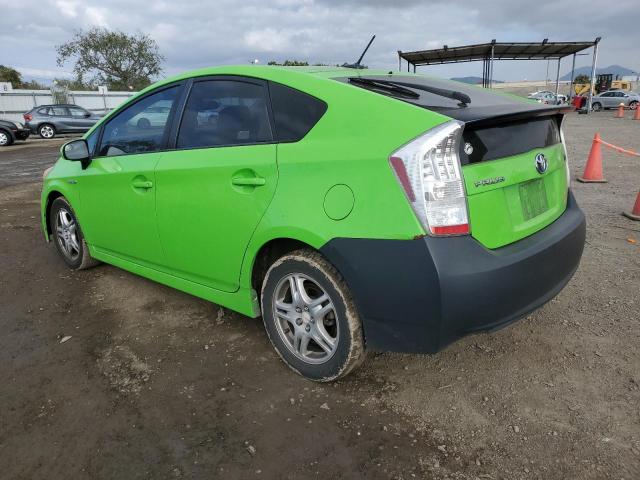 JTDKN3DU1A0002236 - 2010 TOYOTA PRIUS GREEN photo 2