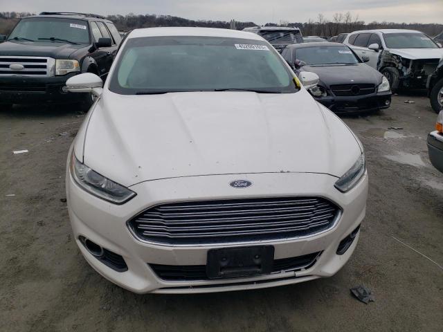 3FA6P0RU6ER332839 - 2014 FORD FUSION TITANIUM HEV WHITE photo 5