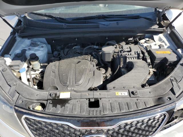 5XYKW4A2XDG384898 - 2013 KIA SORENTO SX SILVER photo 12