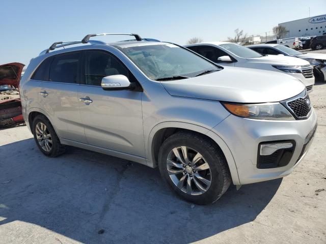 5XYKW4A2XDG384898 - 2013 KIA SORENTO SX SILVER photo 4