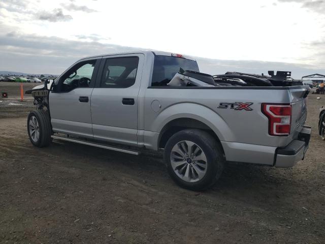 1FTEW1CP6JKD34722 - 2018 FORD F150 SUPERCREW SILVER photo 2