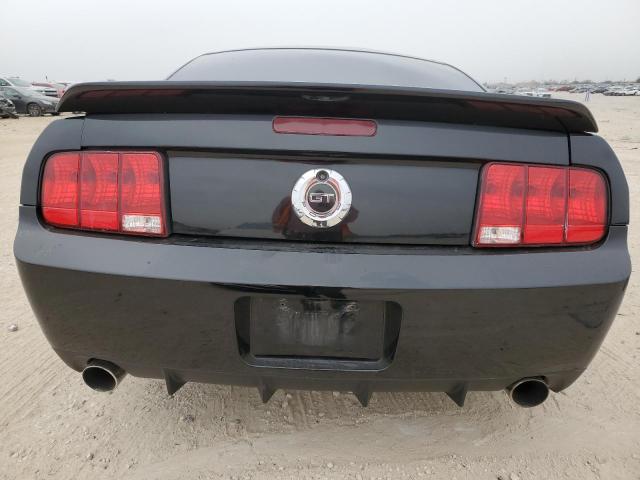 1ZVHT82H285150490 - 2008 FORD MUSTANG GT BLACK photo 6