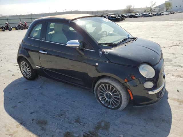 3C3CFFER0CT111164 - 2012 FIAT 500 LOUNGE BLACK photo 4