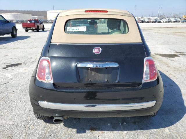 3C3CFFER0CT111164 - 2012 FIAT 500 LOUNGE BLACK photo 6