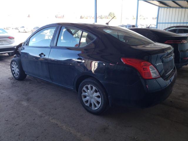 3N1CN7APXCL865037 - 2012 NISSAN VERSA S BLACK photo 2