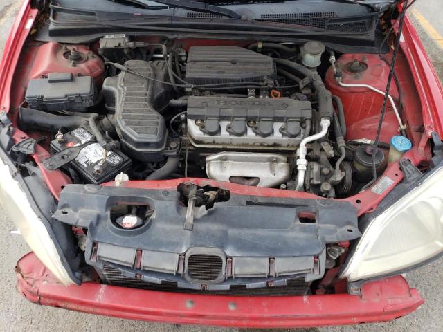 1HGEM22572L057328 - 2002 HONDA CIVIC LX RED photo 11