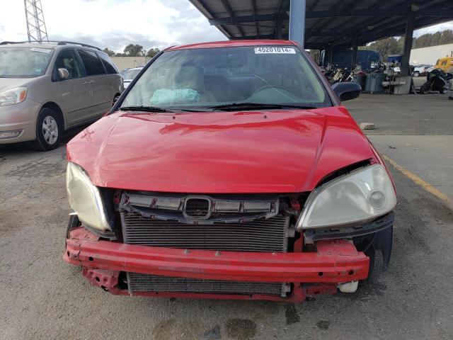 1HGEM22572L057328 - 2002 HONDA CIVIC LX RED photo 5