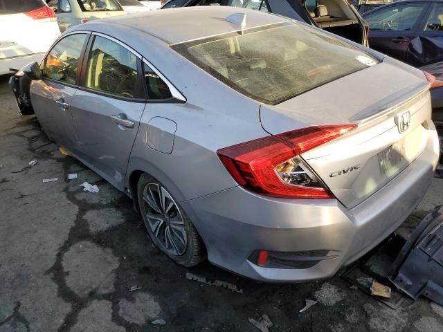 JHMFC1F74JX006886 - 2018 HONDA CIVIC EXL ვერცხლისფერი ფოტო 2