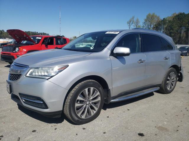 5FRYD3H41FB008648 - 2015 ACURA MDX TECHNOLOGY SILVER photo 1