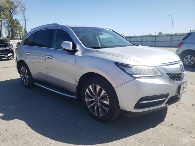 5FRYD3H41FB008648 - 2015 ACURA MDX TECHNOLOGY SILVER photo 4