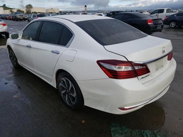 1HGCR2F80HA122313 - 2017 HONDA ACCORD EXL WHITE photo 2