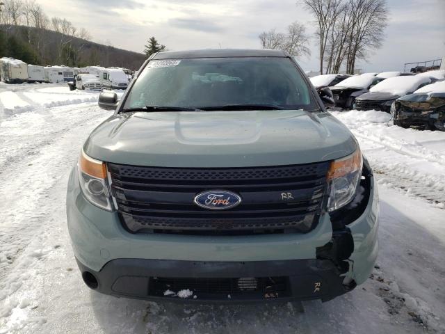 1FM5K8AR0FGC08984 - 2015 FORD EXPLORER POLICE INTERCEPTOR GREEN photo 5