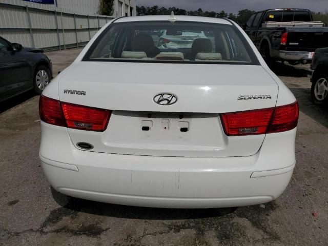 5NPET46C59H497813 - 2009 HYUNDAI SONATA GLS WHITE photo 6