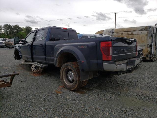 1FT8W4DT5NEF19729 - 2022 FORD F450 SUPER DUTY BLUE photo 2