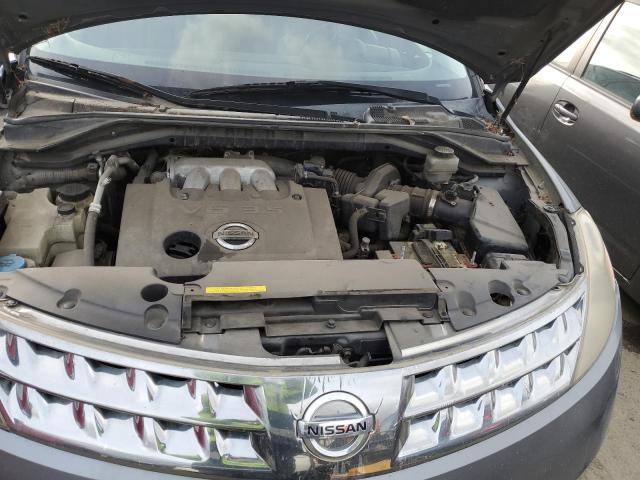 JN8AZ08W76W552169 - 2006 NISSAN MURANO SL GRAY photo 12