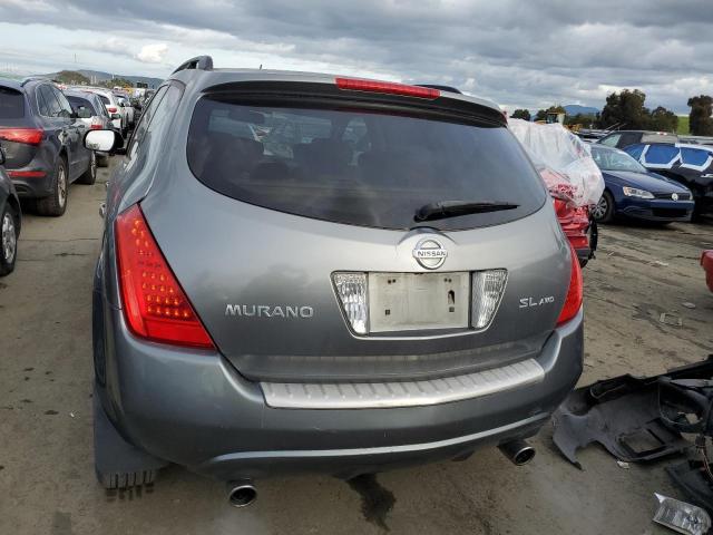 JN8AZ08W76W552169 - 2006 NISSAN MURANO SL GRAY photo 6