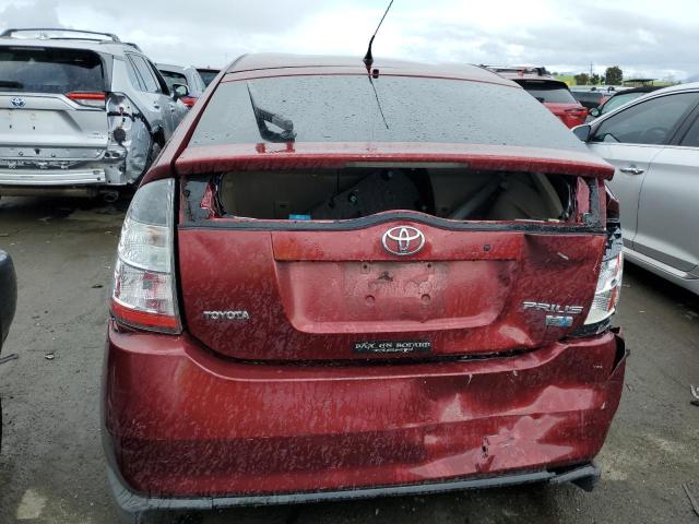 JTDKB20U457007582 - 2005 TOYOTA PRIUS BURGUNDY photo 6