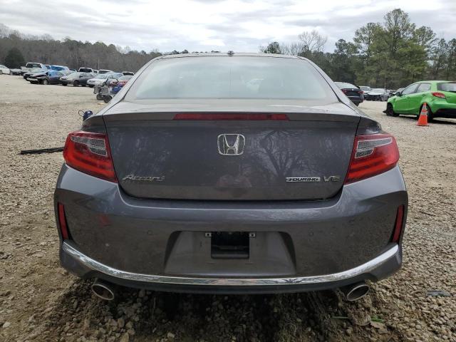 1HGCT2B02HA000683 - 2017 HONDA ACCORD TOURING GRAY photo 6