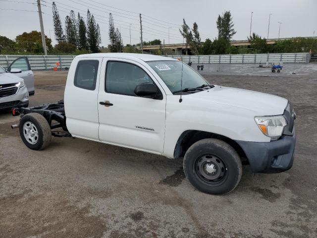 5TFTX4CN6EX043568 - 2014 TOYOTA TACOMA ACCESS CAB WHITE photo 4