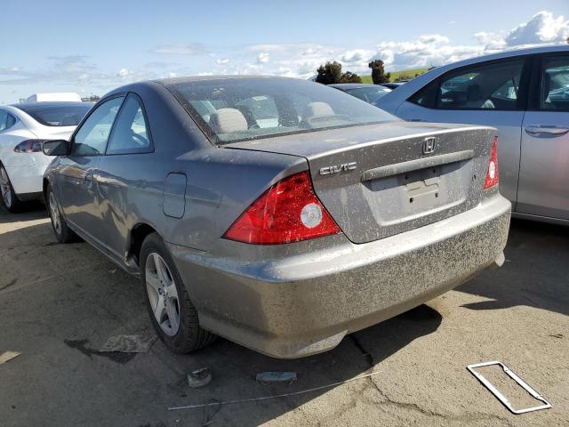 1HGEM22934L032710 - 2004 HONDA CIVIC EX GRAY photo 2