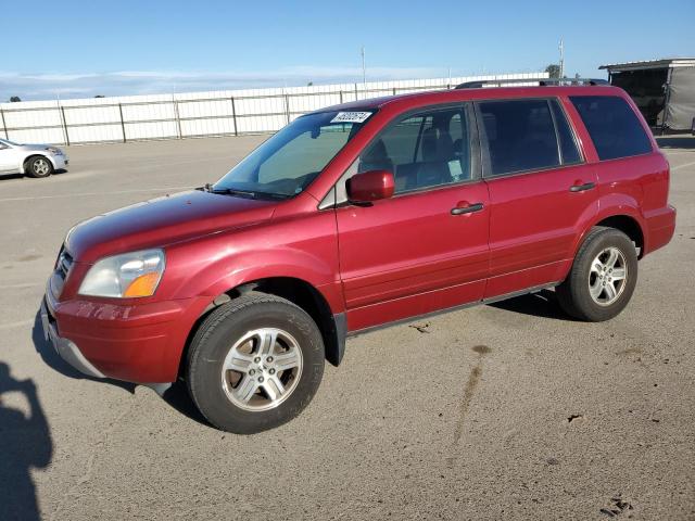 2HKYF18534H569568 - 2004 HONDA PILOT EXL BURGUNDY photo 1