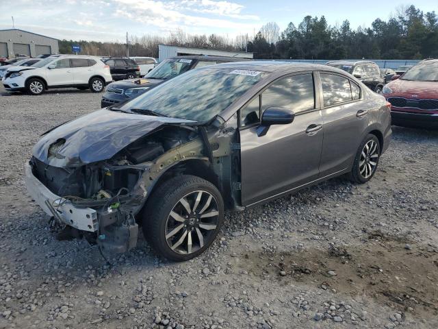 2HGFB2F93FH501282 - 2015 HONDA CIVIC EXL GRAY photo 1