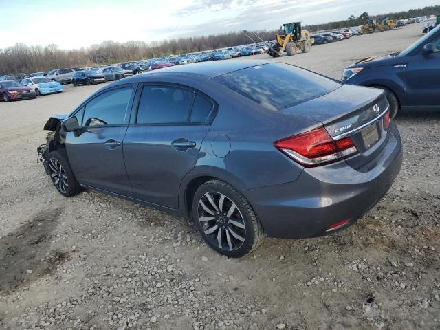 2HGFB2F93FH501282 - 2015 HONDA CIVIC EXL GRAY photo 2
