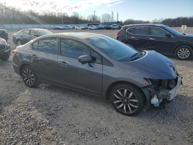 2HGFB2F93FH501282 - 2015 HONDA CIVIC EXL GRAY photo 4
