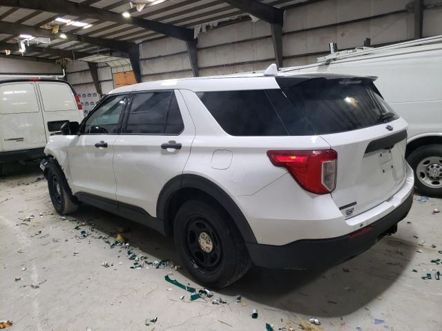 1FM5K8AB1MGB18274 - 2021 FORD EXPLORER POLICE INTERCEPTOR WHITE photo 2