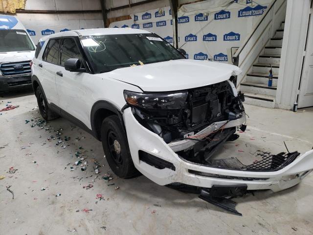 1FM5K8AB1MGB18274 - 2021 FORD EXPLORER POLICE INTERCEPTOR WHITE photo 4