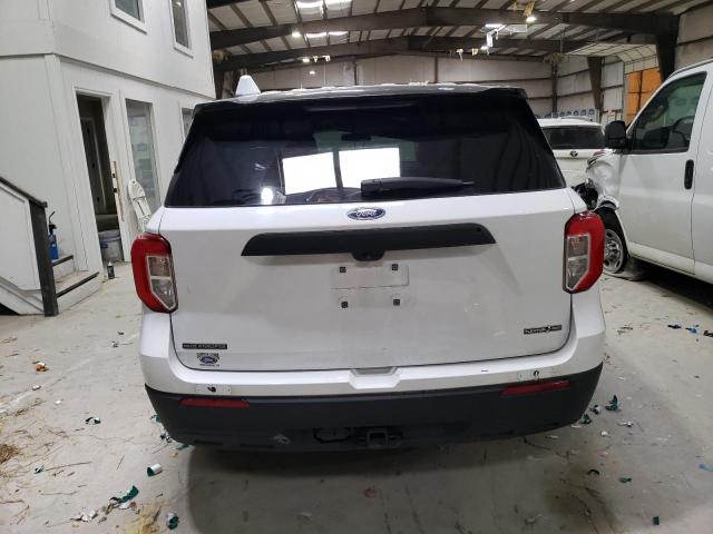 1FM5K8AB1MGB18274 - 2021 FORD EXPLORER POLICE INTERCEPTOR WHITE photo 6