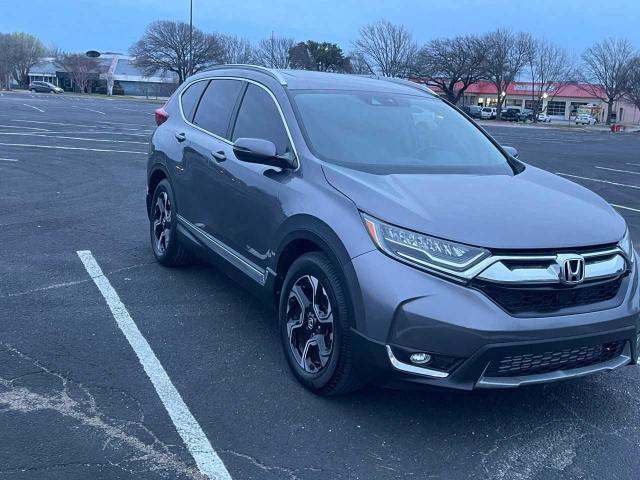 5J6RW1H9XHL014135 - 2017 HONDA CR-V TOURING GRAY photo 1