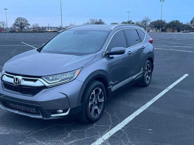 5J6RW1H9XHL014135 - 2017 HONDA CR-V TOURING GRAY photo 2