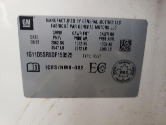 1G11D5SR9DF150525 - 2013 CHEVROLET MALIBU 1LT BEIGE photo 12