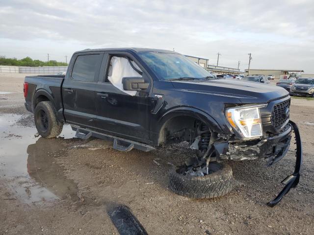 1FTEW1CP4MFA25442 - 2021 FORD F150 SUPERCREW BLACK photo 4