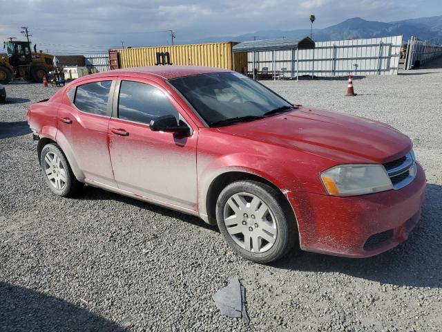 1C3CDZAB7DN613347 - 2013 DODGE AVENGER SE RED photo 4