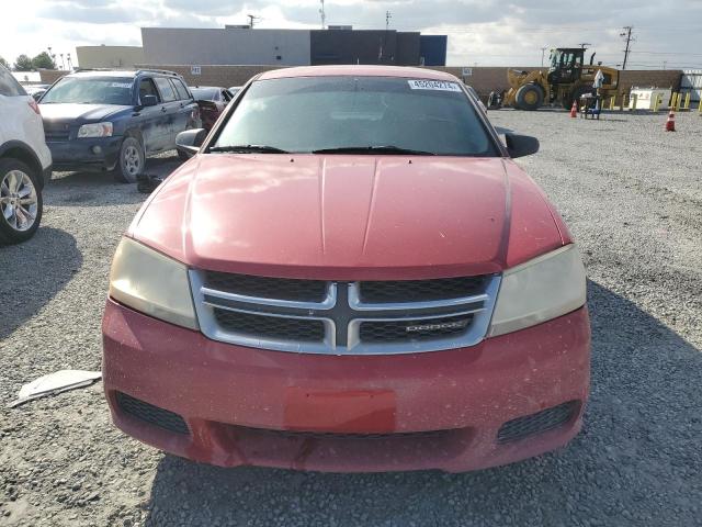 1C3CDZAB7DN613347 - 2013 DODGE AVENGER SE RED photo 5