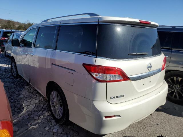 JN8AE2KP6C9045332 - 2012 NISSAN QUEST S WHITE photo 2