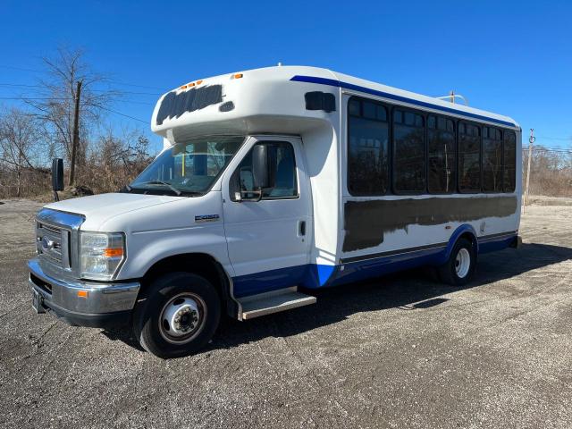 1FDEE3FL9EDB10003 - 2014 FORD ECONOLINE E350 SUPER DUTY CUTAWAY VAN WHITE photo 2