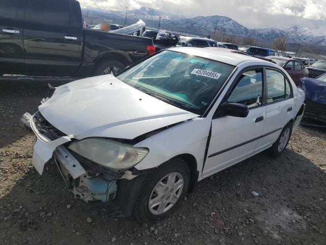 2HGES16394H560979 - 2004 HONDA CIVIC DX VP WHITE photo 1