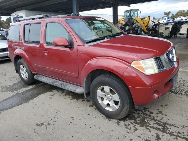 5N1AR18W55C765117 - 2005 NISSAN PATHFINDER LE 勃艮第红 照片 4