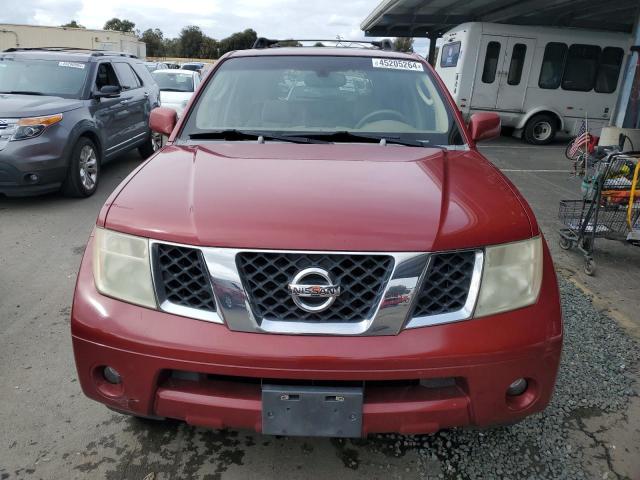 5N1AR18W55C765117 - 2005 NISSAN PATHFINDER LE 勃艮第红 照片 5