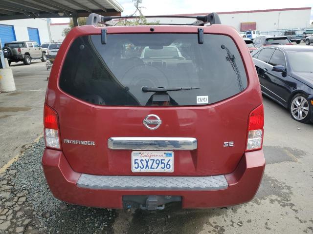 5N1AR18W55C765117 - 2005 NISSAN PATHFINDER LE 勃艮第红 照片 6