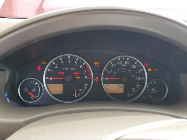 5N1AR18W55C765117 - 2005 NISSAN PATHFINDER LE 勃艮第红 照片 9