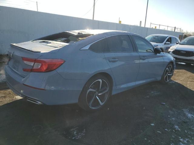 1HGCV1F31NA073743 - 2022 HONDA ACCORD SPORT GRAY photo 3