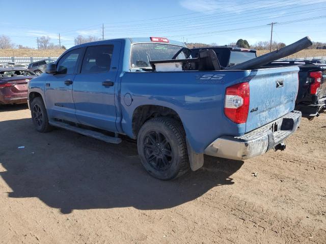 5TFDW5F18KX818079 - 2019 TOYOTA TUNDRA CREWMAX SR5 BLUE photo 2