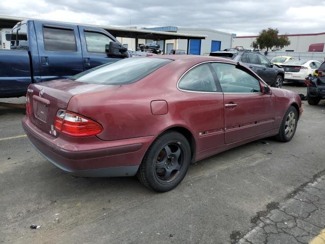 WDBLJ65G31F174614 - 2001 MERCEDES-BENZ CLK 320 BURGUNDY photo 3