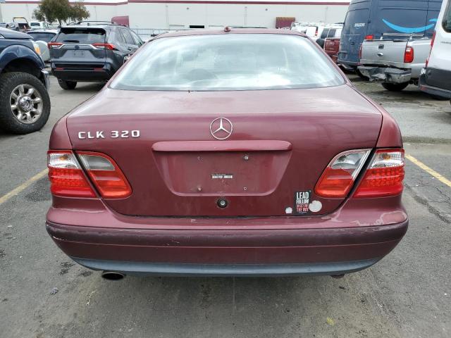 WDBLJ65G31F174614 - 2001 MERCEDES-BENZ CLK 320 BURGUNDY photo 6