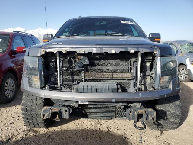 1FTFW1ET7DKF44457 - 2013 FORD F150 SUPERCREW GRAY photo 5